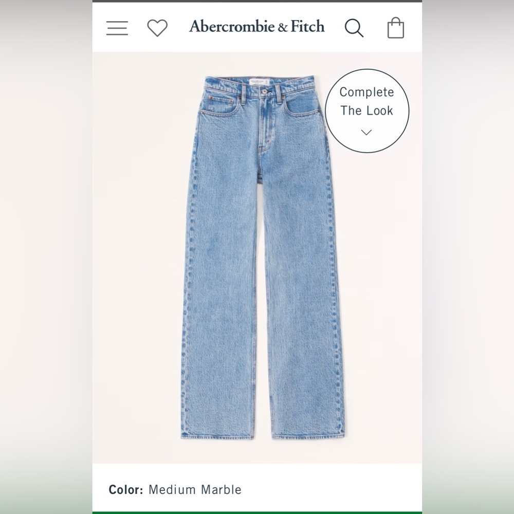 Abercrombie High Rise 90s Relaxed jeans